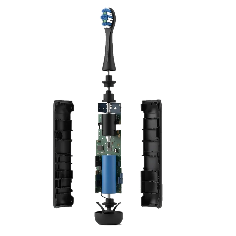 Soniva One — brosse à dents sonique en vue éclatée
