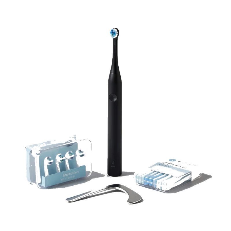 Pack Routine Soniva — brosse à dents sonique One, 8 têtes, gratte-langue et brossettes